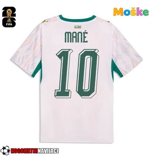 Moške Nogometnih dresov Senegal Sadio Mane #10 Domači SP 2026 Kratki rokavi Moške Nogometnih dresov Senegal Sadio Mane #10 Domači SP 2026 Kratki rokavi